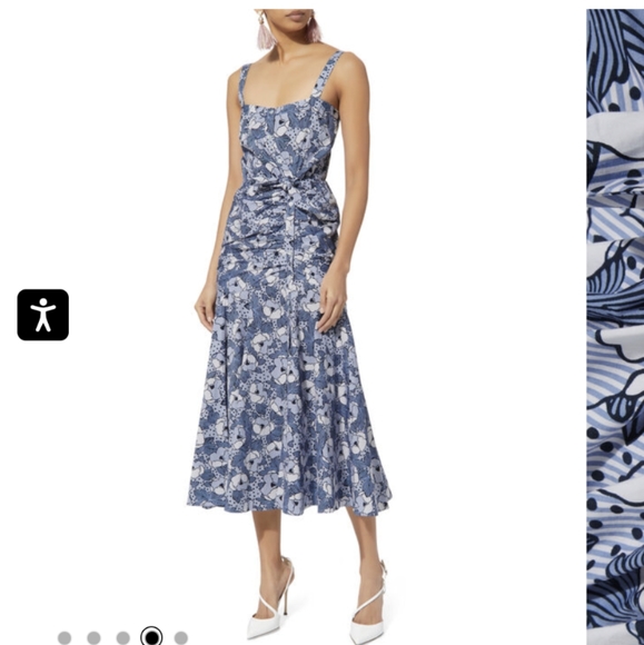 Veronica Beard Dresses & Skirts - Veronica Beard Blue and White Floral Midi Dress